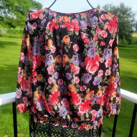 πCD Petites top, colorful print with sequins - Picture 4 of 9